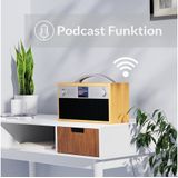 Xoro - DAB 250IR - Internet Radio - DAB+ - FM - Bluetooth - Licht Houtdesign