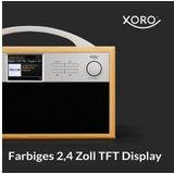 Xoro - DAB 250IR - Internet Radio - DAB+ - FM - Bluetooth - Licht Houtdesign