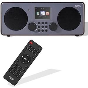 XORO DAB 600 IR V3 WLAN-Stereo-Internetradio met kleurenscherm, DAB+, Wekker, Weer Station, USB, UPNP, Muziek Streamen, Spotify Connect en bluetooth