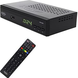 XORO HRS 8689 Digitale satellietontvanger met 2-in-1 afstandsbediening, ondersteunt Unicable 1/2, JESS, USB 2.0, HDMI-uitgang, SCART, S/PDIF-uitgang