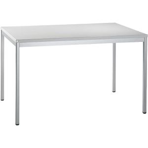 LENA - Bureau, b x d = 1200 x 800 mm, 1 onderkast mogelijk, lichtgrijs