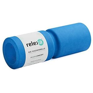 RELEXA Fasciarol Comfort, ideaal voor massage bij rugpijn en als aanvulling op de fitnesstraining, aangenaam materiaal en recyclebaar, blauw