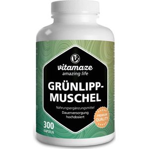Groenlipmossel - Capsules - 1500 mg - 300 Capsules - Hoog Gedoseerd - Zonder Additieven