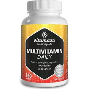 Multivitaminen - Hoge Dosis - 120 Vegetarische Capsules - Organisch en Natuurlijk Supplement