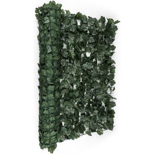 Blumfeldt Fency Dark Ivy - privacyscherm , windscherm , geluidsisolatie , 300x150 cm , klimopbladeren , hoge opaciteit , geplastificeerd gaas , maaswijdte 6x6 cm , groen flexbinder , donkergroen