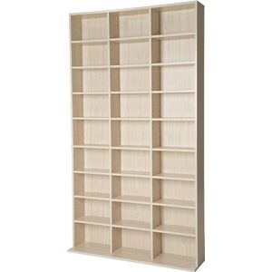 CD-rek Dvd Rek Staand Model Houtkleur 180x102x23,5 cm 401702