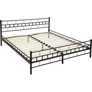 Bedframe metalen bed frame met lattenbodem 200*180 cm 401720