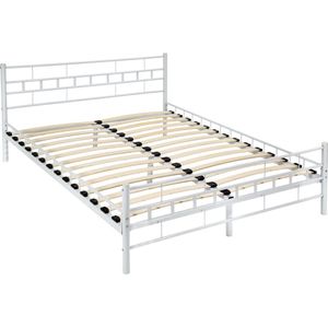 Bedframe Metalen Bed Frame met Lattenbodem 200*140 cm 401721