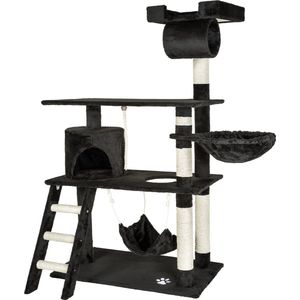 Krabpaal - Incl. Kattenhangmat - Pluche en Sisal - Bovenste Platform op 141 cm