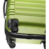 tectake® Hartschalenkoffer-Set, 4-teilig, aus robustem ABS-Kunststoff, 360° drehbare, abnehmbare Rollen, TSA-Zahlenschloss