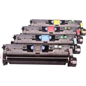 Set 4x ABC huismerk toner geschikt voor Canon 701 701K 701C 701M 701Y voor I-Sensys LBP-5200 LBP-5200n MF-8180c