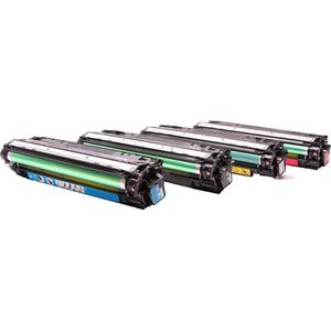 ABC huismerk Set 4x toner geschikt voor HP Color LaserJet Enterprise CP5525 CP5525DN CP5525N CP5525XH M750 M750dn M750n M750xh HP 650A