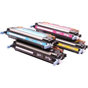 Set 4x ABC huismerk toner geschikt voor HP Color Laserjet 3600 3600N 3600DN 3600 N 3600 DN HP 501A Q6470A 502A Q6471A Q6472A Q6473A