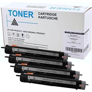 Set 4x ABC huismerk toner geschikt voor Xerox Phaser 6300 6300DN 6300N