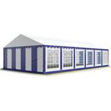 Toolport Partytent 6x12 m, PVC 700, blauw wit