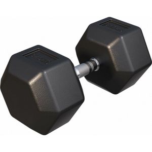 Gorilla Sports Dumbbell - 1 x 37,5 kg - Gietijzer - Hexagon - Halter