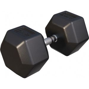 Gorilla Sports Dumbbell - 1 x 42,5 kg - Gietijzer - Hexagon - Halter