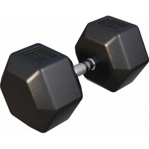Gorilla Sports Dumbbell - 1 x 45 kg - Gietijzer - Hexagon - Halter