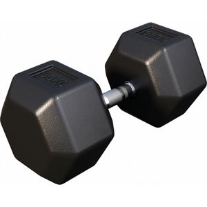 Gorilla Sports Dumbbell - 1 x 50 kg - Gietijzer - Hexagon - Halter