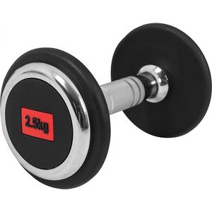 Gorilla Sports Dumbell - 2,5 kg - Gietijzer (rubber coating)