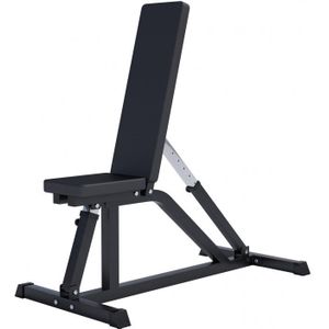 Gorilla Sports Fitnessbank Zwart - Multifunctioneel - Verstelbaar in 7 posities - Halterbank