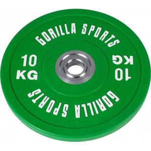 Gorilla Sports Bumper Plate - Halterschijf - 10 kg - Gripper Gietijzer - 50 mm