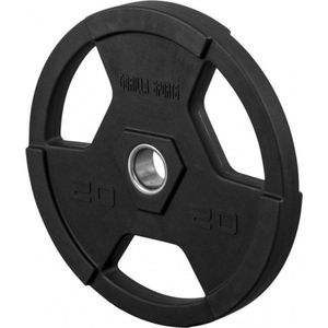 Gorilla Sports Olympische Halterschijf 20 kg - Gripper Kunststof - Professioneel 50/51 mm