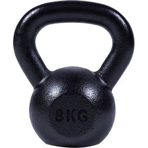 Kettlebell (8 kg) Gietijzer Zwart