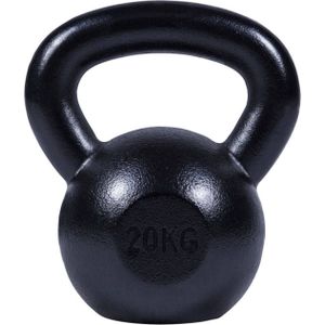 Kettlebell (20 kg) Gietijzer Zwart