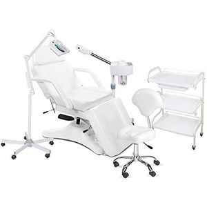 Cosmeticakabine ligstoel bedamper loeplamp werkstoel bijzettafel 900234a wit