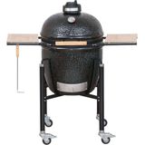 Monolith - kamado -Houtskoolbarbecue - Classic - Basic - zwart - met onderstel- 46 cm