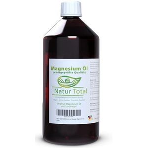 Natur Total Zechstein Magnesium Oil Spray 1000ml Fles. Zuiver Magnesium Olie Spray voor Huid en Spieren, Voor Sport, Slaap en Massage