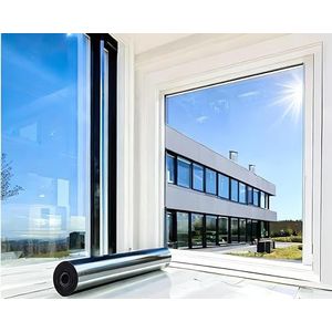 MARAPON® Zelfklevende raamfolie, 118 x 200 cm, inkijkwerende folie, raam, uv-bescherming, infrarood, inkijkbescherming, raam, thermische bescherming voor dakramen, spiegelfolie voor ramen