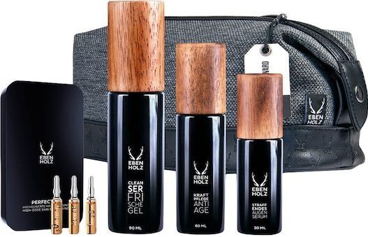 Ebenholz - Gezichtsverzorgingsset - Cleanser Fresh Gel 90 ml + Perfector Ampoules 7 x 2 ml + Power Care 60 ml + Firming Eye Serum 30 ml + Toiletry Bag 1 Stk.