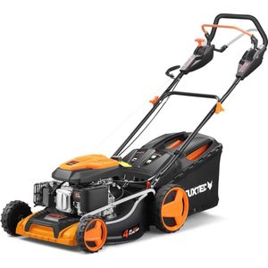 FUXTEC Grasmaaier Benzine - 51cm - Zelfrijdend / Zelftrekkend / Achterwielaandrijving - Mulchfunctie - Opvangbak 60L - FX-RM5196PRO