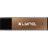 Xlyne ALU USB-stick 128 GB Aluminium, Brons 177570-2 USB 2.0