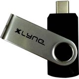 Xlyne USB-stick Retail 32 GB Zwart/zilver 7603200 USB-C