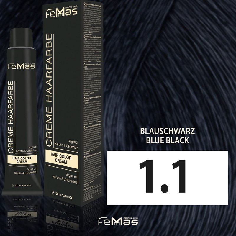 Femmas - Haarverf - Blauw Zwart - 100ml