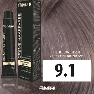 Femmas (9.1) - Haarverf - Lichtblond As - 100ml
