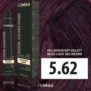 Femmas - Haarverf - Lichtbruin Rood Paars - 100ml