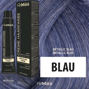 Femmas (Blauw) - Haarverf - Metallic - 100ml