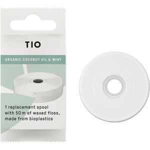 TIOFLOSS - Vegan Flosdraad - Munt - Biologische Kokosolie - Navulverpakking