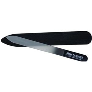 Miss Sophie - Nagelvijl - Glas - Zwart - Inclusief Stoffen Tasje