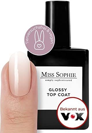 Miss Sophie's - Glossy Topcoat - Nagellak - Transparant - Bescherming