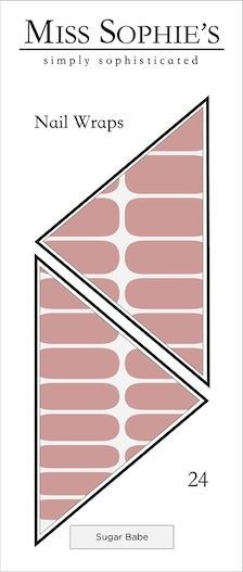 Miss Sophie - Sugar Babe - Nagelfolie - Huidtinten - 24 Stuks - Zelfklevend