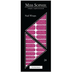 Miss Sophie Pink Burlesque Kunstnagels & Nageldecoratie 24 stuks.