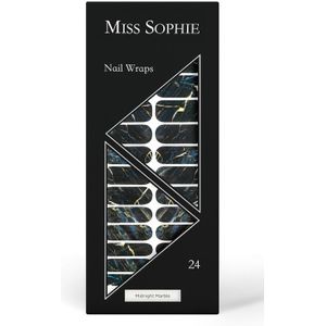 Miss Sophie Midnight Marble Kunstnagels & Nageldecoratie 24 stuks.