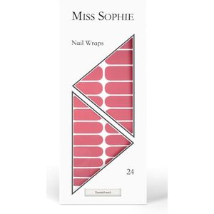 Miss Sophie - Sweetheart - Nagelfolie - Roze - 24 Stuks
