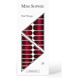 Miss Sophie - Default Brand Line Nail Wraps Kunstnagels & Nageldecoratie Bordeaux Wine