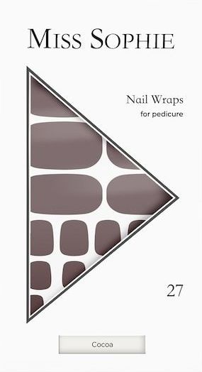 Nagelversiering - Cocoa Pedicure Nagelfolies - Stijlvol - 20 Stuks